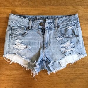 AE cut off jean shorts